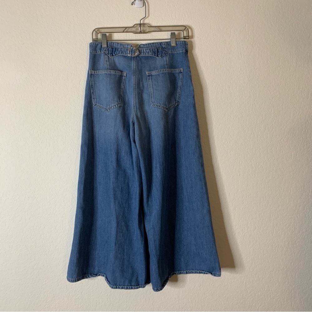 Pilcro Corset High-Rise Crop Culotte Jeans 28 - Picture 6 of 11